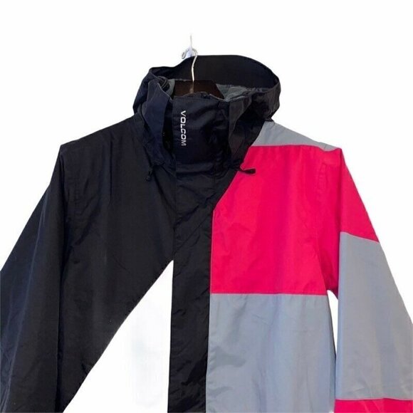 Volcom Womens Johnny Ski Snowboard Jacket 10K MM Pink Zip Hood Small New - Picture 2 of 12